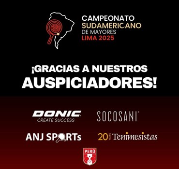El Sudamericano de Mayores 2025 cuenta con el valioso respaldo de sus auspiciadores
