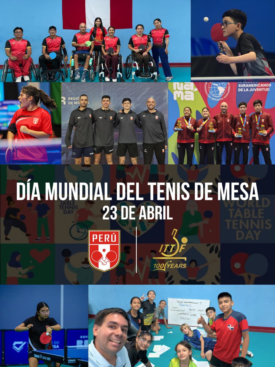 Desde la FDPTM les deseamos un ¡Feliz Día Mundial del Tenis de Mesa!