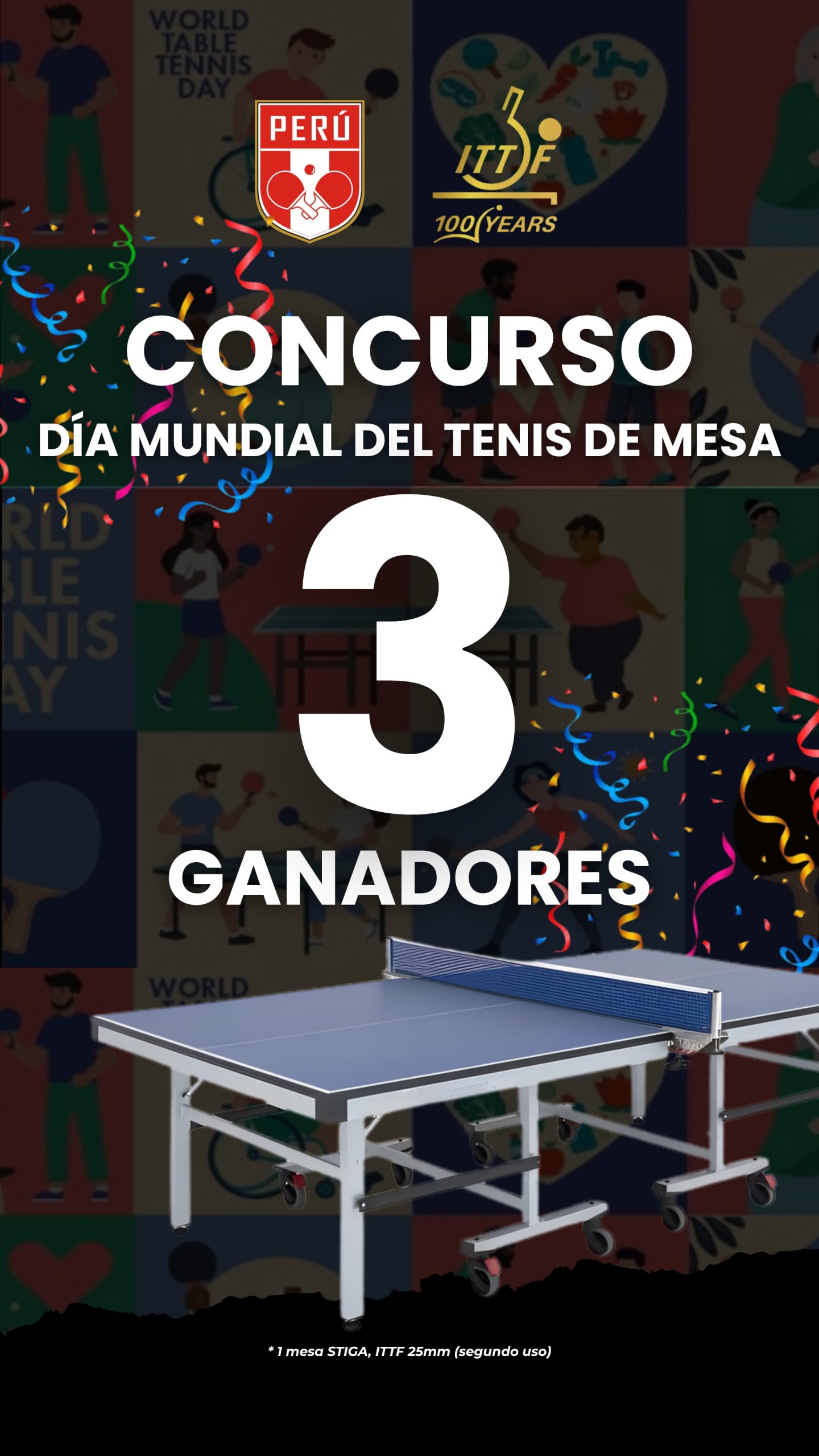 FDPTM CULMINÓ ENTREGA DE MESAS A GANADORES DEL CONCURSO POR EL DÍA MUNDIAL DEL TENIS DE MESA