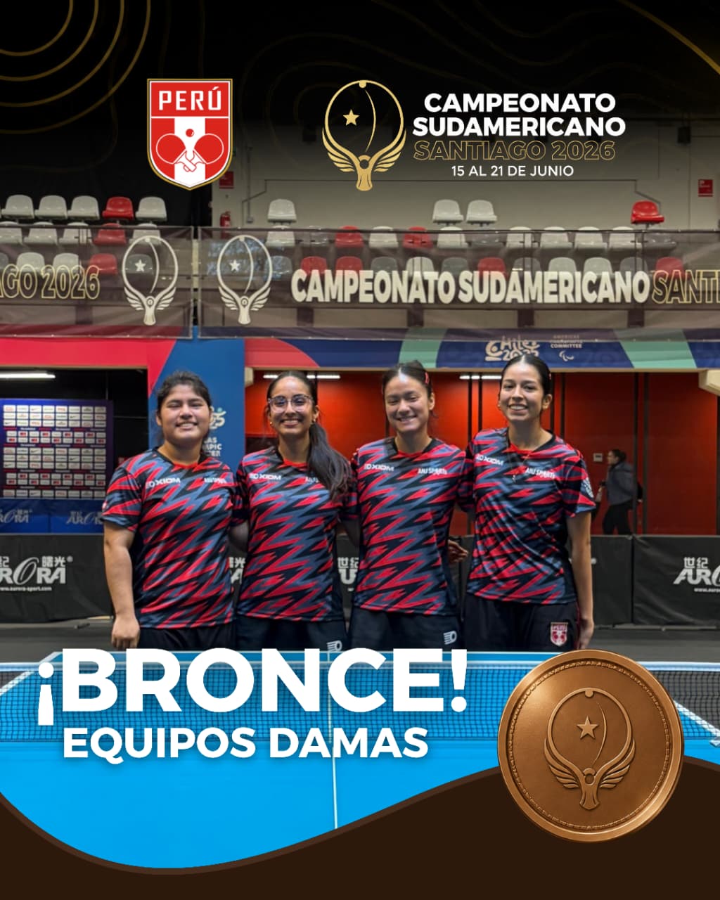 PERÚ CONSIGUE MEDALLA DE BRONCE EN EL CAMPEONATO SUDAMERICANO DE MAYORES