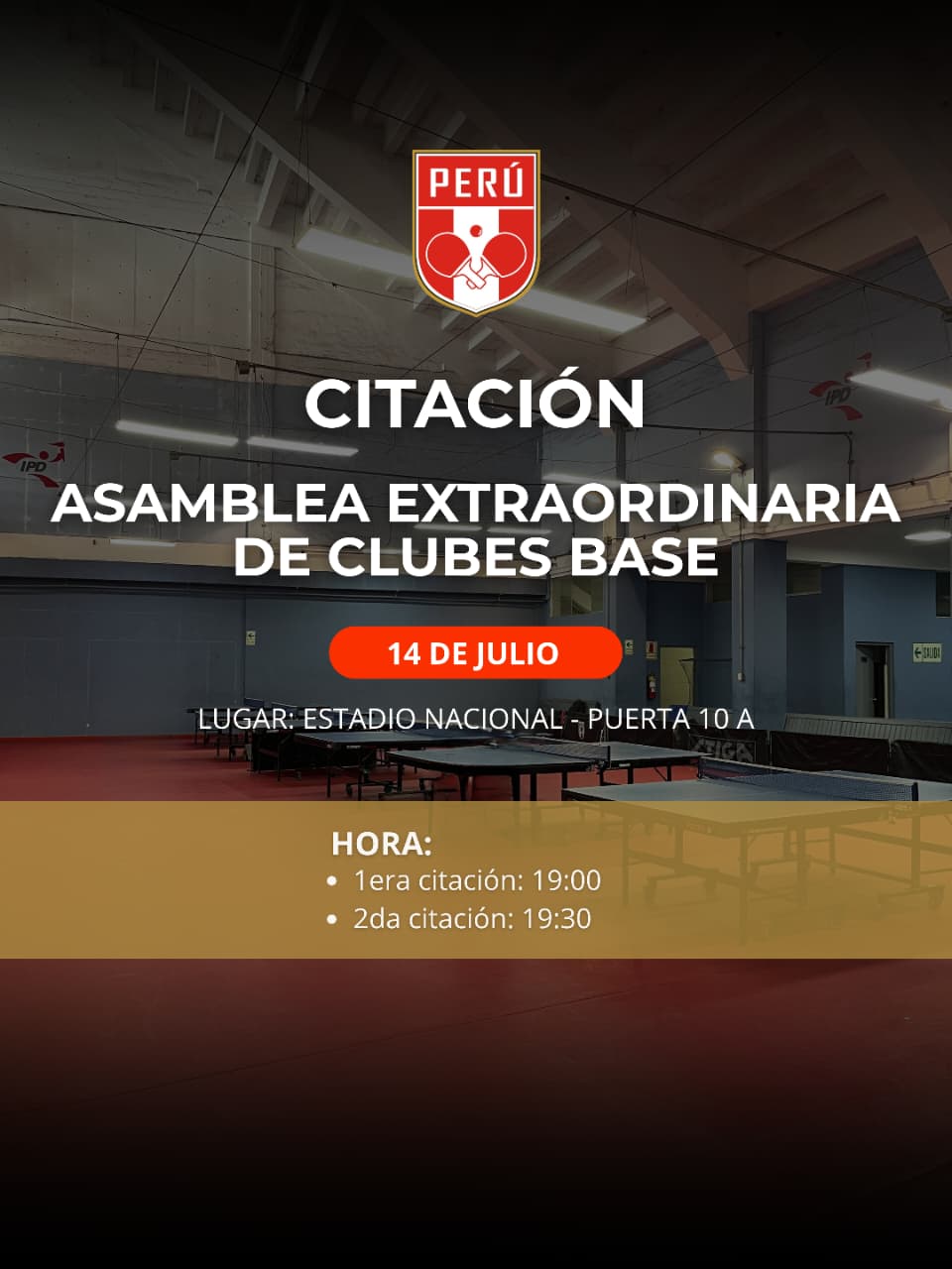 CITACIÓN A ASAMBLEA EXTRAORDINARIA DE CLUB DE BASE
