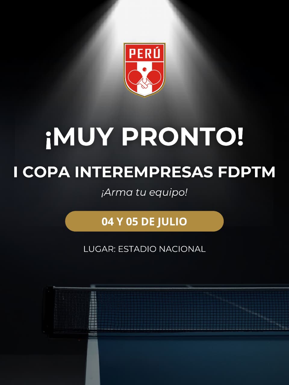 La Federación Deportiva Peruana de Tenis de Mesa anuncia la I Copa Interempresas FDPTM