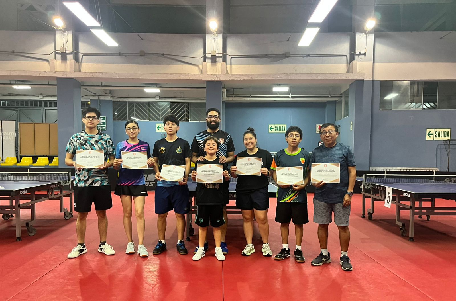 CULMINÓ CON ÉXITO LA CLÍNICA INTENSIVA DE TENIS DE MESA – NIVEL INTERMEDIO AVANZADO